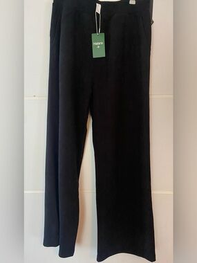 Halara Black Wide-Leg Corduroy Pants